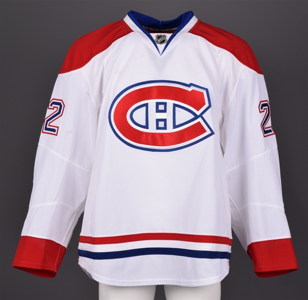Tomas Kaberles 2012-13 Montreal Canadiens Game-Worn Away Jersey with Team LOA