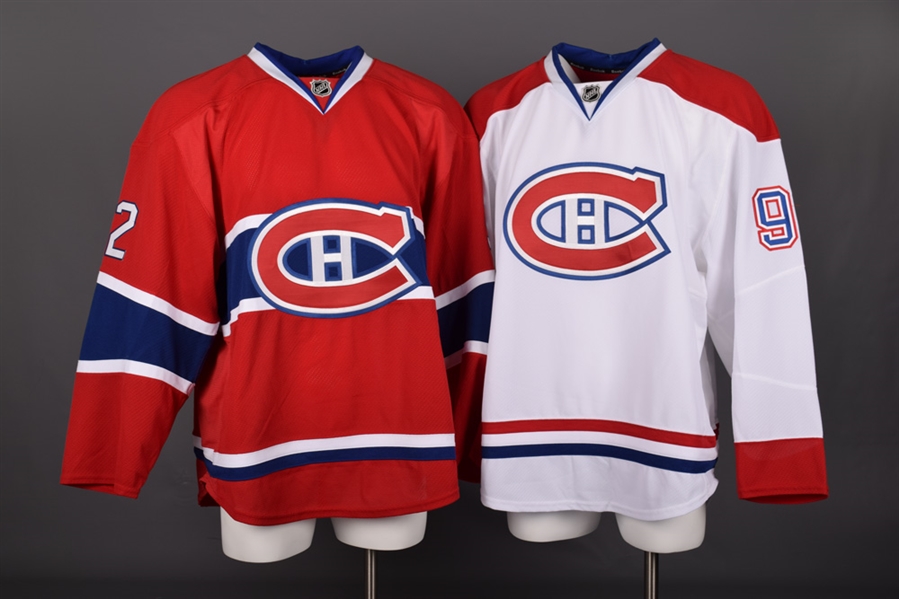 Antoine Corbins 2012-13 Montreal Canadiens Game-Issued Home and Away Jerseys with Team LOAs