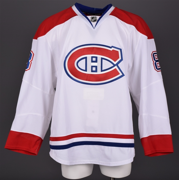 Brandon Prusts Montreal Canadiens 2013-14 Game-Worn Away Jersey with Team LOA