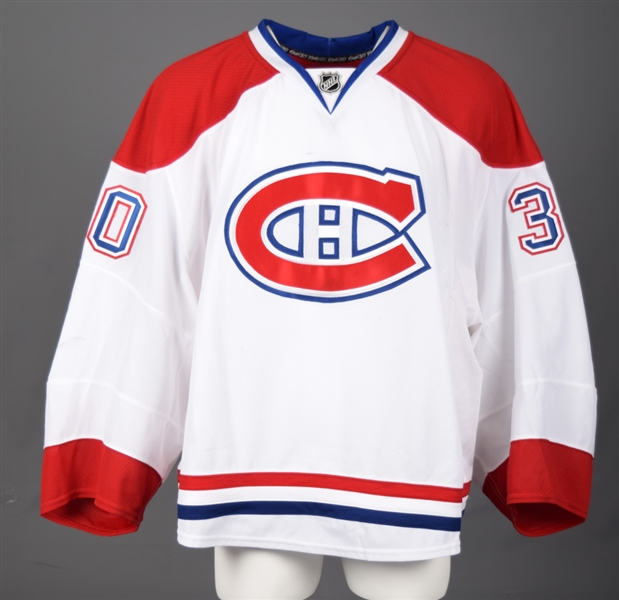 Peter Budajs 2014-15 Montreal Canadiens Game-Worn Pre-Season Away Jersey with Team LOA 