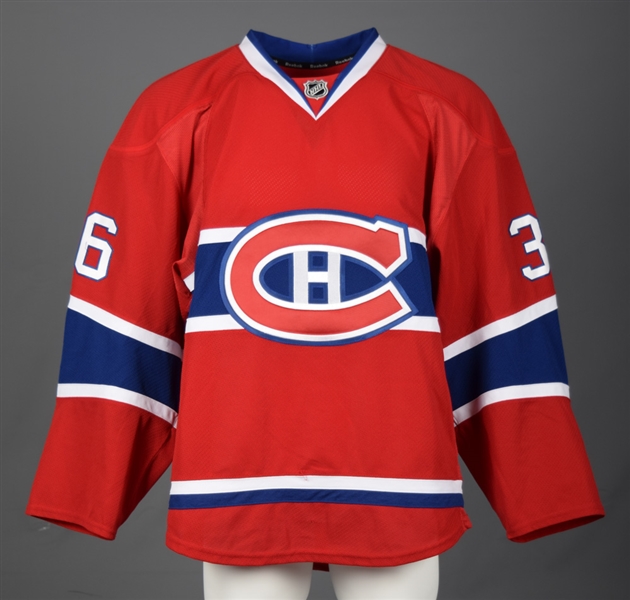 Magnus Nygrens 2014-15 Montreal Canadiens Game-Worn Home Jersey with Team LOA 