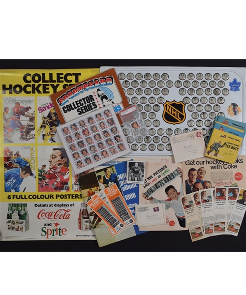 1960s/1970s Coca-Cola Hockey Master Collection with Hockey Caps, Cards, Booklets, Posters and Much More!