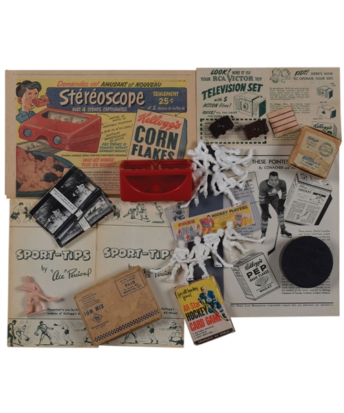 Kelloggs Collection with 1935-36 Puck, PEP RCA Victor Toy Television Viewer, Stereoscope and Much More!