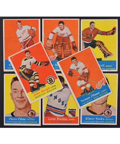 1957-58 Topps Hockey Complete 66-Card Set 