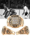 Jean Ratelles Team Canada 1972 "Team of the Century" 14K Gold and Diamond Ring with His Signed LOA