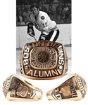 Jean Ratelles Boston Bruins Alumni 14K Gold and Diamond Ring with His Signed LOA