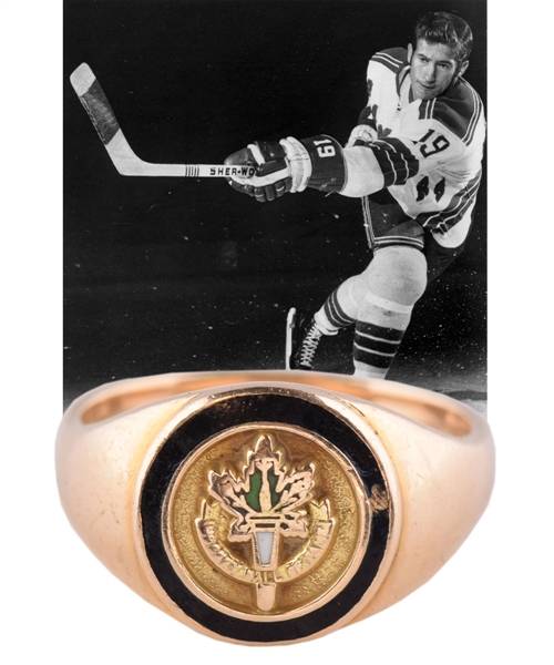 Jean Ratelles 1985 Hockey Hall of Fame Induction 14K Gold Ring with His Signed LOA