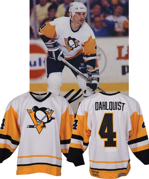 Chris Dahlquists 1989-90 Pittsburgh Penguins Game-Worn Jersey