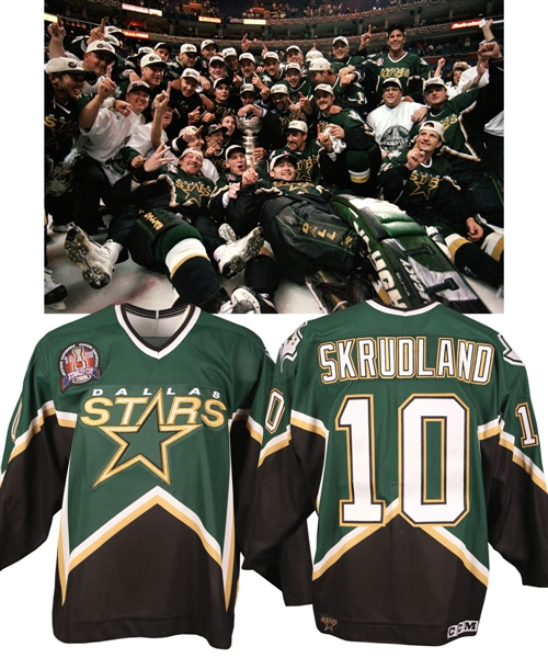 Brian Skrudlands 1998-99 Dallas Stars Game-Worn Stanley Cup Finals Jersey with Team LOA