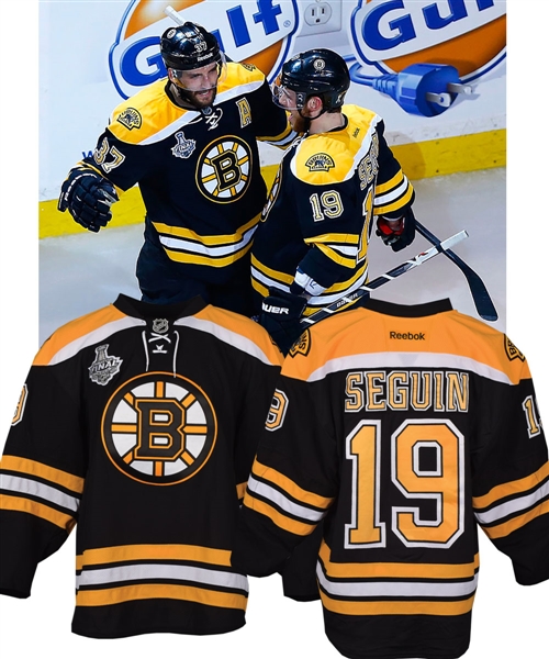 Tyler Seguins 2012-13 Boston Bruins Game-Worn Stanley Cup Finals Jersey with Team LOA 