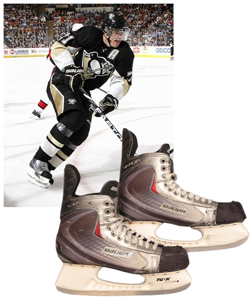 Evgeni Malkins 2009-10 Pittsburgh Penguins Bauer Vapor Game-Used Skates with COA