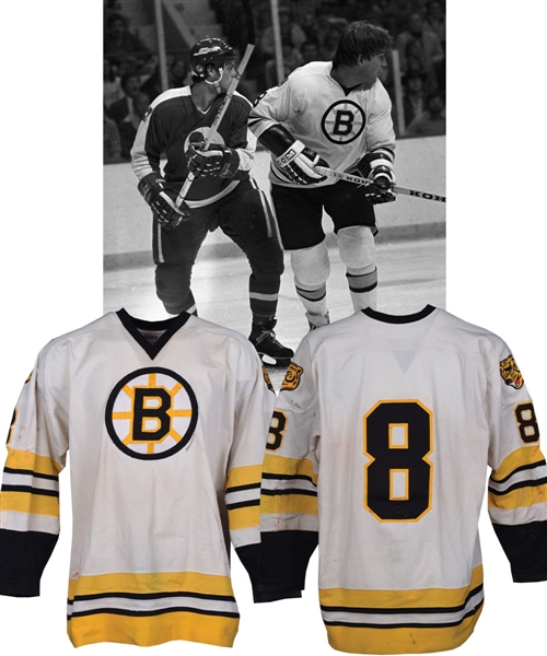Peter McNabs 1980-81 Boston Bruins Game-Worn Jersey - Hammered/Team Repairs!