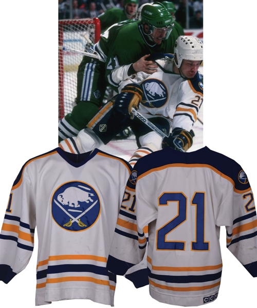 Christian Ruuttus 1990-91 Buffalo Sabres Game-Worn Jersey - Photo-Matched! 