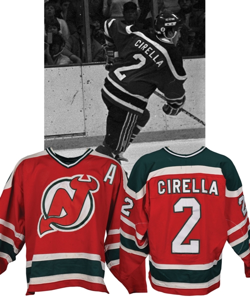 Joe Cirellas 1983-84 New Jersey Devils Game-Worn Jersey 