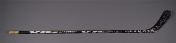 Zdeno Charas 2001-02 Ottawa Senators Vic 9050 Team-Signed Game-Used Stick 