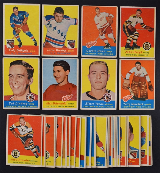 1957-58 Topps Hockey Starter Set (50/66)
