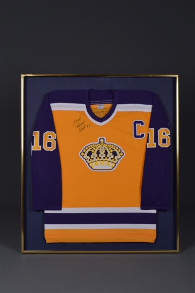 Marcel Dionne Signed Los Angeles Kings Framed Captains Jersey with LOA (32 ½” x 37”) 