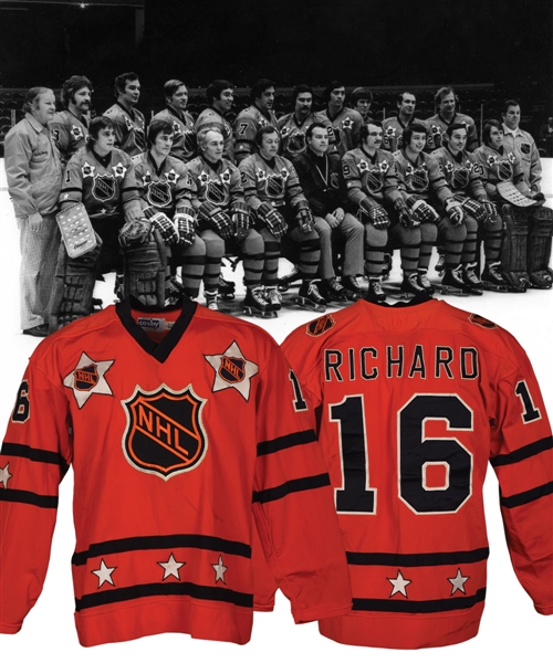 Henri Richards 1974 NHL All-Star Game East Division Game-Worn Jersey with His Signed LOA