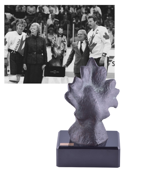1984 Canada Cup Team Canada Bronze Sculpture Trophy (9")