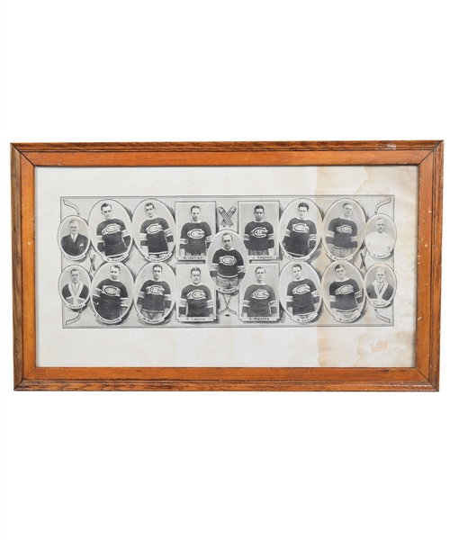 Montreal Canadiens 1930-31 Stanley Cup Champions Framed Team Picture (13” x 22 ½”) 