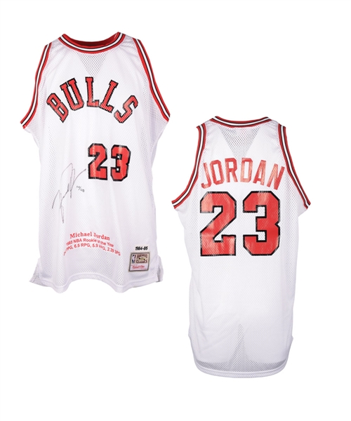 Michael Jordan 1984-85 Chicago Bulls Signed ROY Limited-Edition Jersey #56/223 with UDA COA