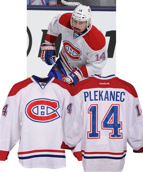 Tomas Plekanecs 2013-14 Montreal Canadiens Game-Worn Jersey with Team LOA 