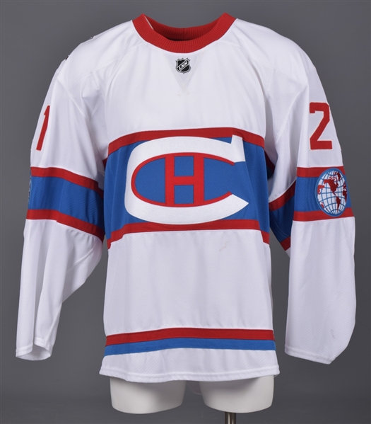 Devante Smith-Pellys 2016 Winter Classic Montreal Canadiens Game-Issued Jersey with Team LOA