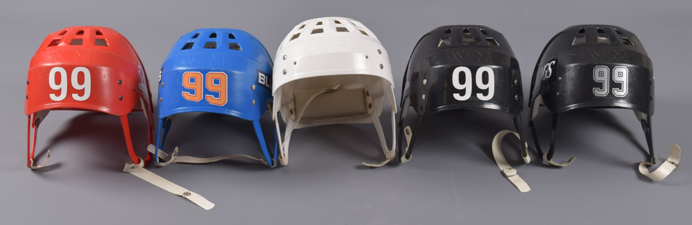 Wayne Gretzky Vintage Jofa Edmonton Oilers Home Game Model Hockey Helmet  23551