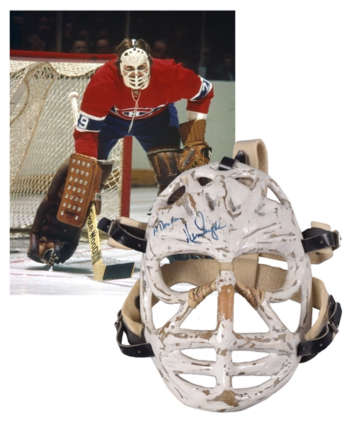 Ken Dryden Signed Montreal Canadiens / Cornell Big Red Limited-Edition Pretzel Goalie Mask #23/29 with Team COA
