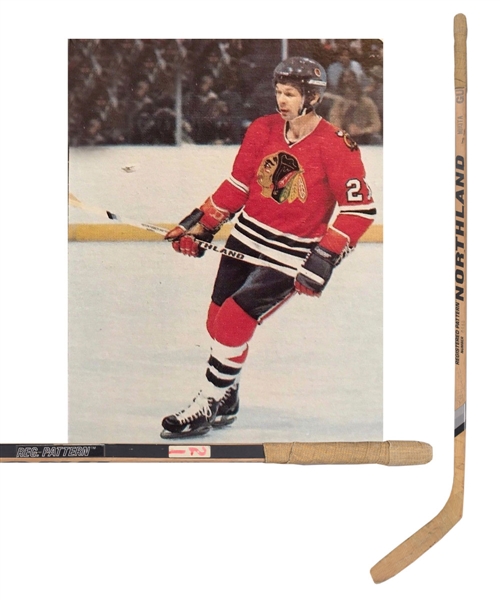 Stan Mikitas Late-1970s Chicago Black Hawks Signed Northland Game-Used Stick
