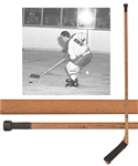 Maurice Richards 1955-56 Montreal Canadiens "452th Goal" CCM Game-Used Record-Breaking Goal Stick