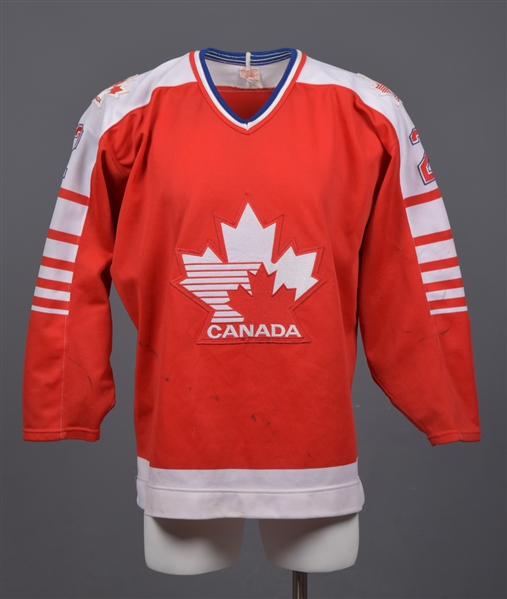 Mid-1980s "Paulin" Canadian National Team Game-Worn Jersey