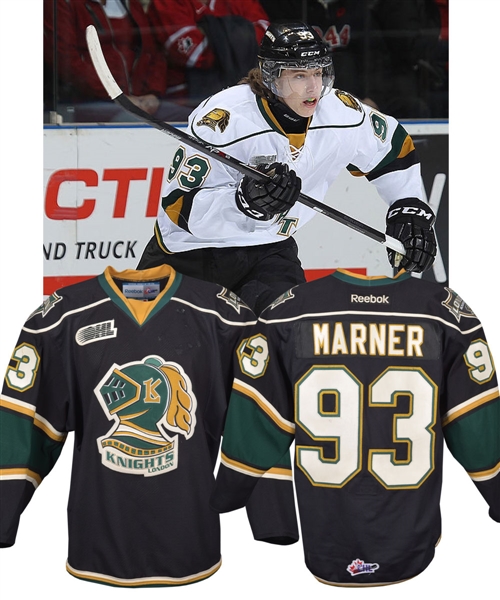 Mitch Marners 2013-14 OHL London Knights Game-Worn Third Jersey with Team LOA