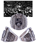 Bernie Nicholls 2011-12 Los Angeles Kings Stanley Cup Championship Tiffany & Co Sterling Silver and Diamond Ring with His Signed LOA