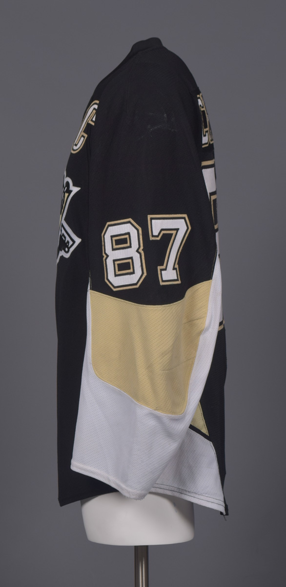 2008-09 Sidney Crosby Penguins Game Worn Jersey - Worn In 15 Games -  Stanley Cup Season - Photo Match - Video Match - Team Letter