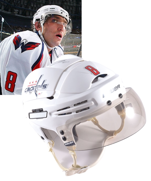 Alexander Ovechkins 2011-12 Washington Capitals Signed Bauer Game-Worn Helmet - Photo-Matched!