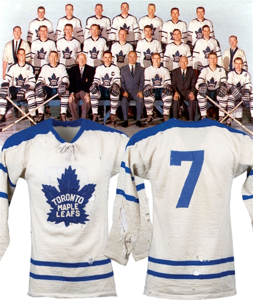 Toronto Maple Leafs Early-1960s Game-Worn Wool Jersey