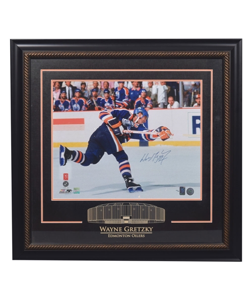 Wayne Gretzky Signed Edmonton Oilers Limited-Edition Framed Photo #69/99 from WGA