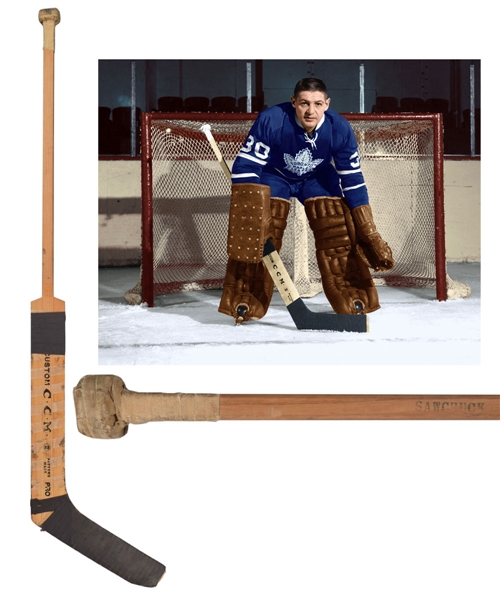 Terry Sawchuks 1964-67 Toronto Maple Leafs CCM Game-Used Stick