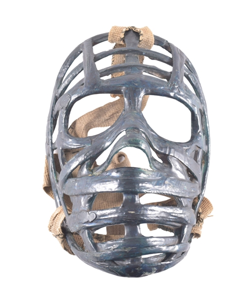 Vintage 1960s "Birchmore-Style" Fiberglass Pretzel Goalie Mask