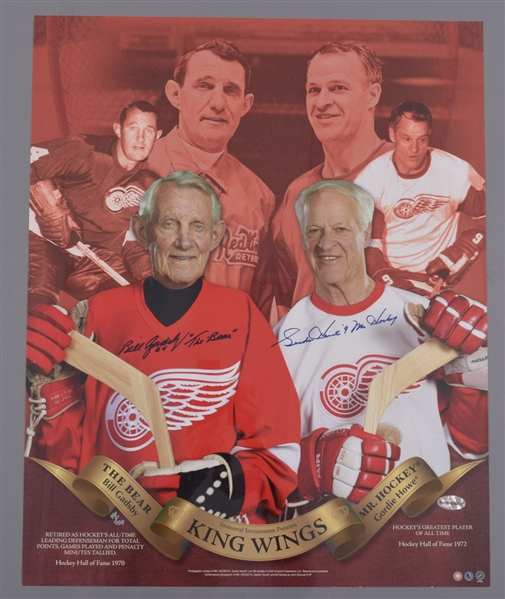 Bill Gadsby and Gordie Howe Dual-Signed Limited-Edition Photo and Dual-Signed Book Plus Gadsbys Signed Game-Used Oldtimers Skates