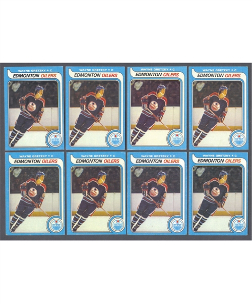 1979-80 Topps Hockey Complete 264-Card Set Collection of 8 with Wayne Gretzky RCs