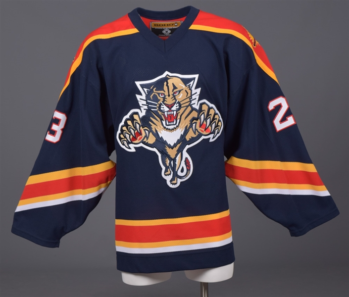 Lee Gorens 2003-04 Florida Panthers Game-Issued Jersey with LOA