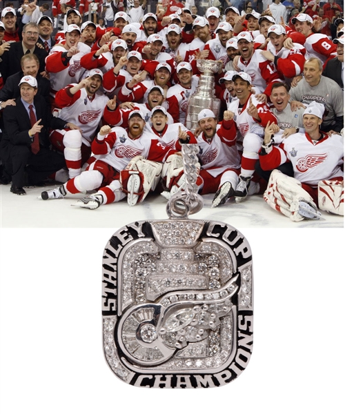 Detroit Red Wings 2007-08 Stanley Cup Championship 10K Gold and Diamond Pendant from Valtteri Filppula