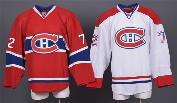 Nick Tarnasky’s 2013-14 Montreal Canadiens Game-Worn Away and Game-Issued Home Jerseys with Team LOAs