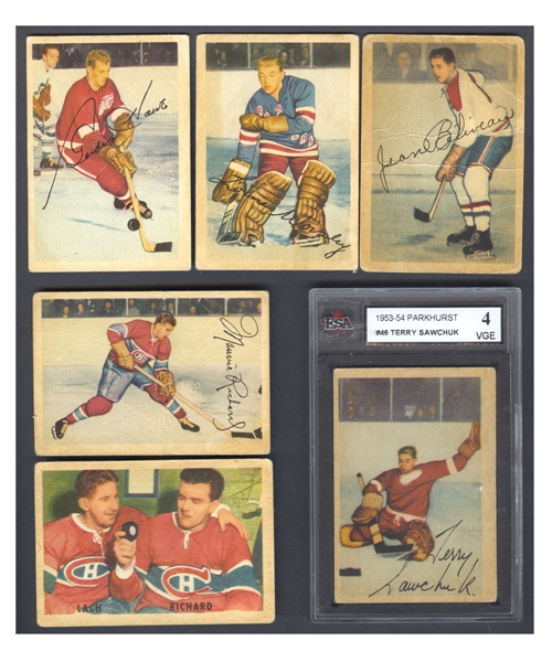 1953-54 Parkhurst Hockey Complete 100-Card Set