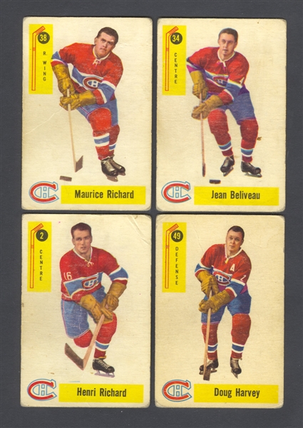 1957-58 and 1958-59 Parkhurst Hockey Complete 50-Card Sets
