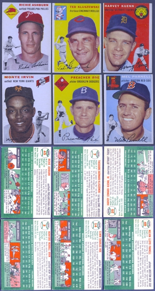 1954 and 1955 Topps Baseball Card Collection of 126