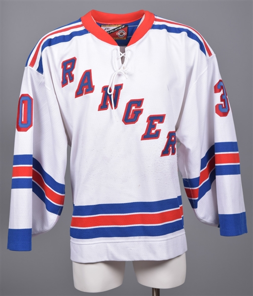 Kirk McLeans 1999-2000 New York Rangers Game-Worn Pre-Season Jersey