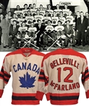Gordon "Red" Berensons 1959 World Championships Belleville McFarlands Team Canada Game-Worn Wool Jersey with His Signed LOA - World Champions!